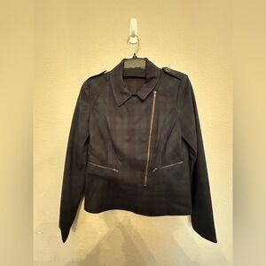 CAbi Dark Plaid Jacket